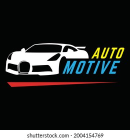 Car modern vector logo design