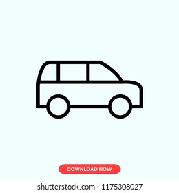 Car modern vector style. Car icon concept. Car icon for web and app.
