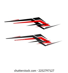 car modification sticker design. modern car stickers