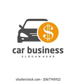 Car money logo vector template, Creative Car logo design concepts