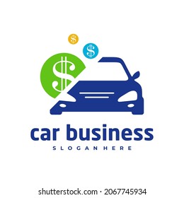 Car money logo vector template, Creative Car logo design concepts