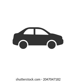 Juego de iconos monocromos del coche. Estilo sólido simple. Pictograma, silueta, automotriz, negro, forma, signo plano, símbolo, concepto de vehículo. Ilustración del vector aislada en fondo blanco EPS 10