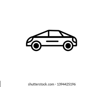 Car. monochrome icon - Vector 