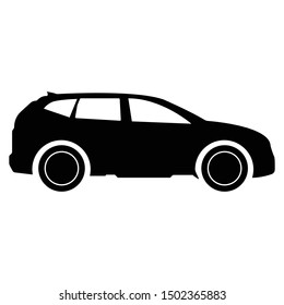 Car. monochrome icon - Vector