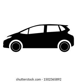 Car. monochrome icon - Vector