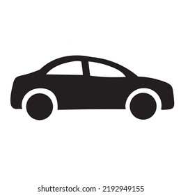 Coche. icono monocromo. archivo vectorial.