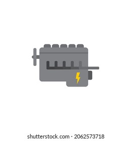 Car motor engine vector icon