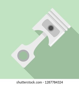 Car motor piston icon. Flat illustration of car motor piston vector icon for web design