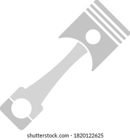 Car Motor Piston Icon. Flat Color Design. Vector Illustration.