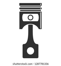Car motor piston icon. Simple illustration of car motor piston vector icon for web design isolated on white background