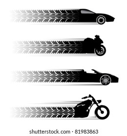 car and motorbike symbols.