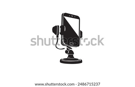 Car Mount Holder vector black logo