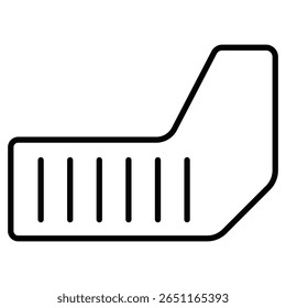 Ícone de aba de lama de carro Contorno de marca de logotipo isolada
