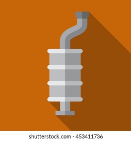 Car muffler flat icon illustration isolated vector sign symbol