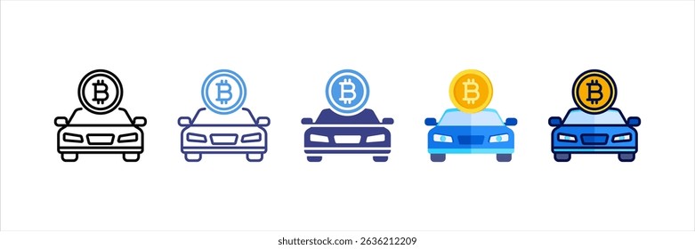 Car Multi Style Icon Set