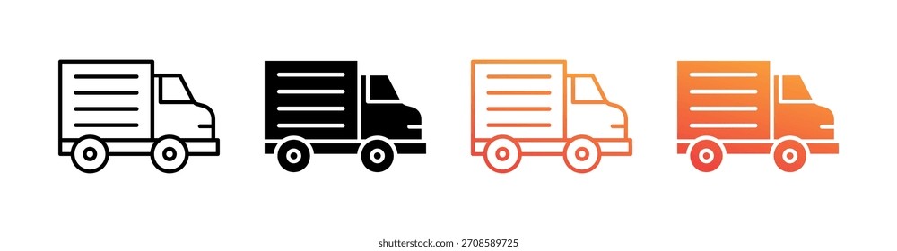 Vector de conjunto de iconos de estilo múltiple de coche
