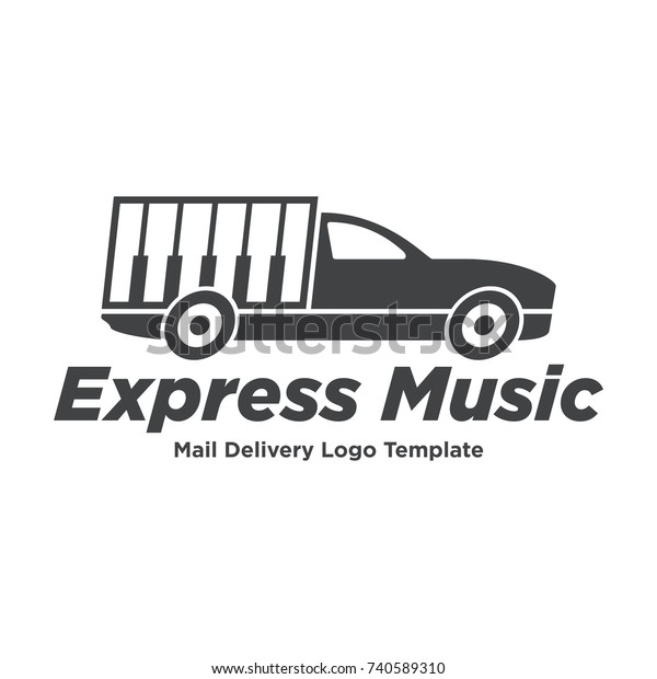 Car Music\
Delivery Icon Logo Design\
Element