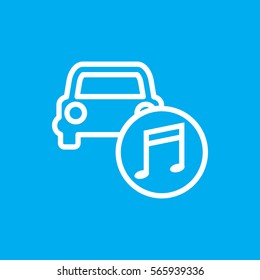 car music icon illustration isolated vector sign symbol