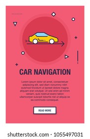 Car Navigation Onboarding Icon
