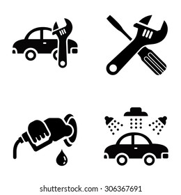 Car navigation vector icons