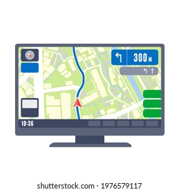Car Navigation Vector Illustration That Easy Stock Vector (Royalty Free ...