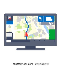 Car navigation. Vector illustration that is easy to edit.