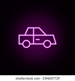 car neon icon. Elements of Minimal universal theme set. Simple icon for websites, web design, mobile app, info graphics