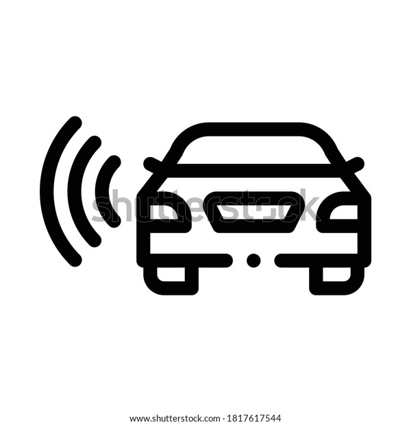 Car Network Connection Icon Vector Car Stock Vector (Royalty Free ...