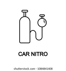 car nitro icon. Element of car repair for mobile concept and web apps. Detailed  icon can be used for web and mobile. Premium icon on white background svg