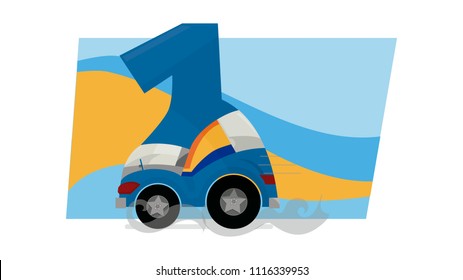 car with number form