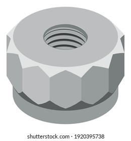 Car nut icon. Isometric of car nut vector icon for web design isolated on white background