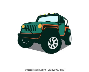 car offroad venicle vector illustration