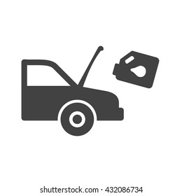 Car and Oil Can