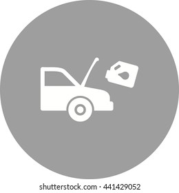 Car and Oil Can