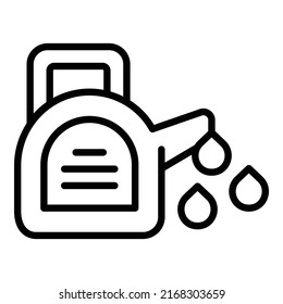 Car oil fill icon outline vector. Auto motor. Engine repair