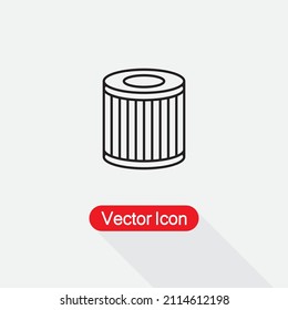 Icono del filtro de aceite de coche Ilustración vectorial Eps10