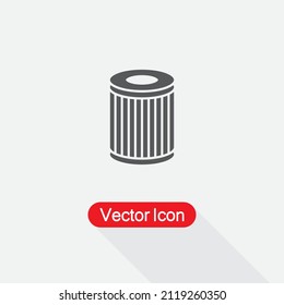 Icono del filtro de aceite de coche Ilustración vectorial Eps10