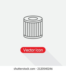 Icono del filtro de aceite de coche Ilustración vectorial Eps10