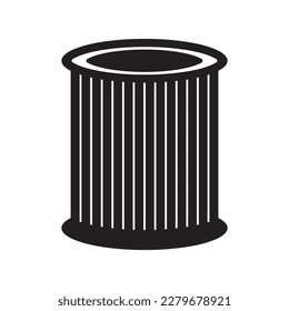 car oil filter icon vector illustration symbol design