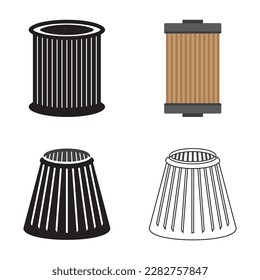 car oil filter icon vector illustration symbol design