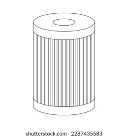 car oil filter icon vector illustration symbol design