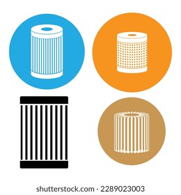 diseño de símbolo de representación de icono de filtro de aceite de coche