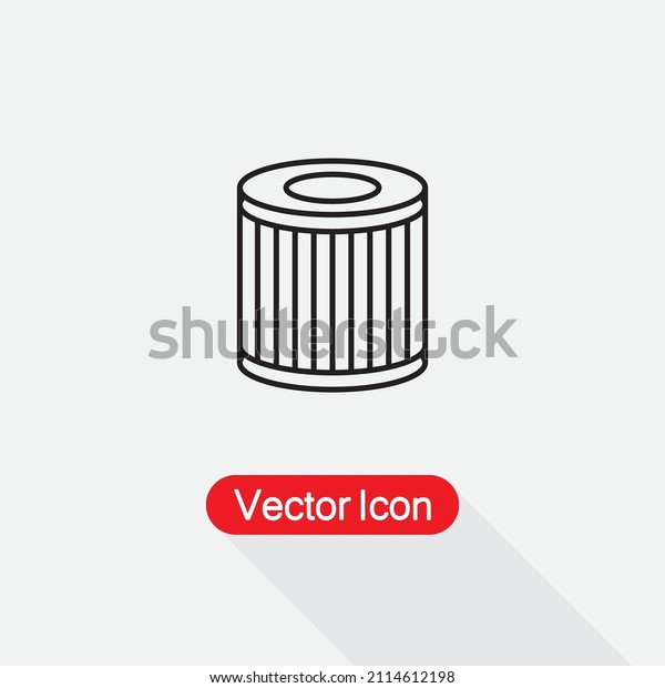 Car oil filter\
icon Vector Illustration\
Eps10