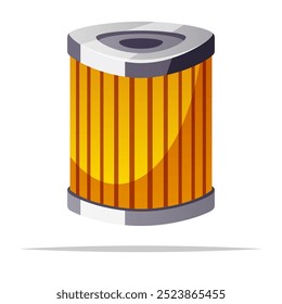 Car oil filter vector isolated illustartion