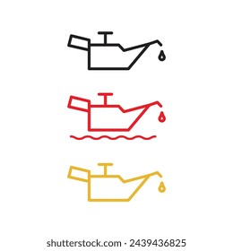 Auto Öl Icon Set Vektor-Design.