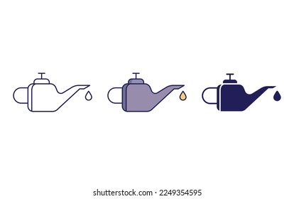 Ilustración vectorial del icono del aceite de automóvil