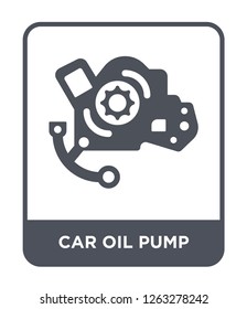 car oil pump icon vector on white background, car oil pump trendy filled icons from Car parts collection, car oil pump simple element illustration