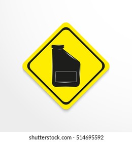 Car oil. Vector icon.