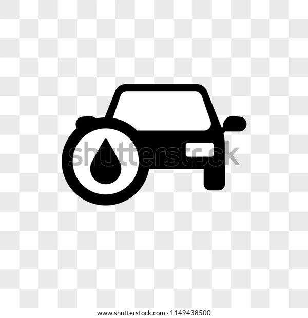 Car with Oil vector icon on transparent background,\
Car with Oil icon