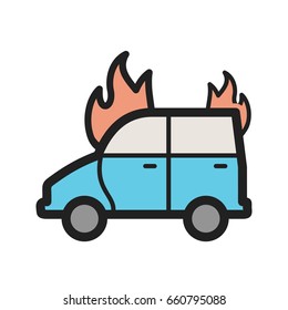 Car on Fire